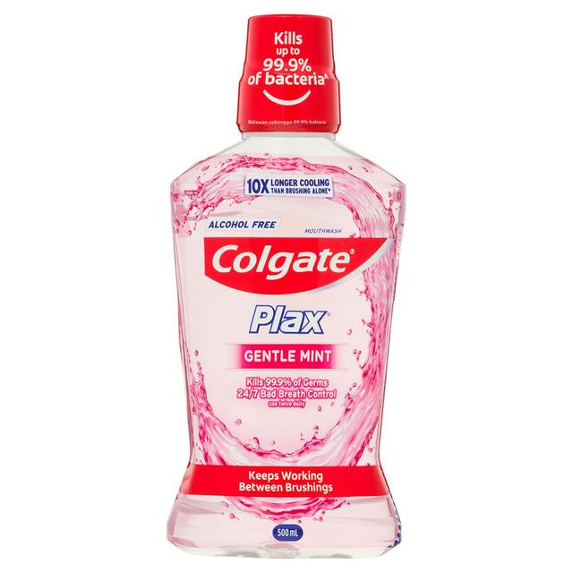 Colgate Plax Alcohol Free Mouthwash Gentle Mint 500Ml