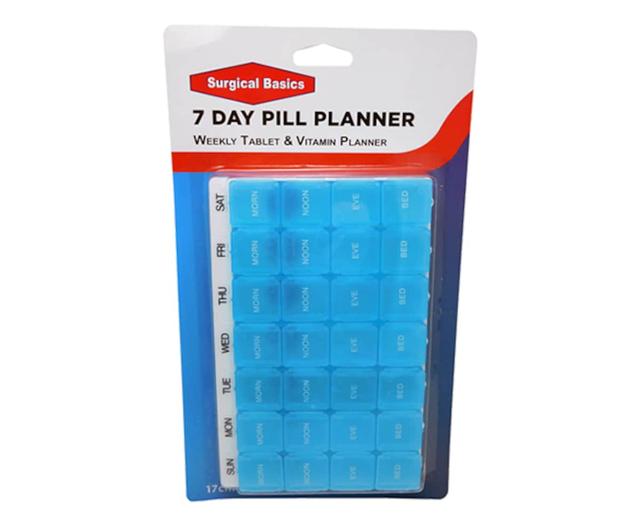 Surgical Basics Four A Day Weekly Pill Organiser